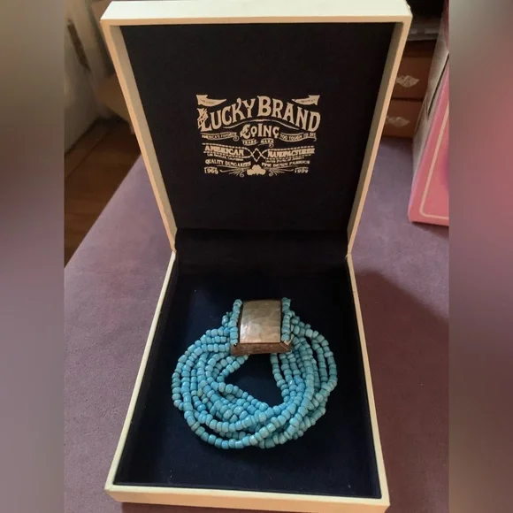 Lucky Brand Aqua Beaded Bracelet - Picture 1 of 2